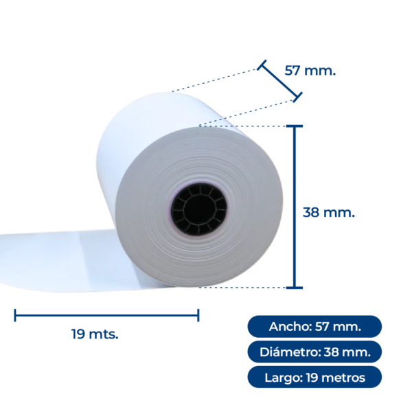 Papel térmico 57mm